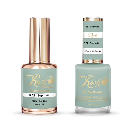 iGel 0.5oz, ROSE Collection, Gel Polish + Nail Lacquer, #021, Euphoria
