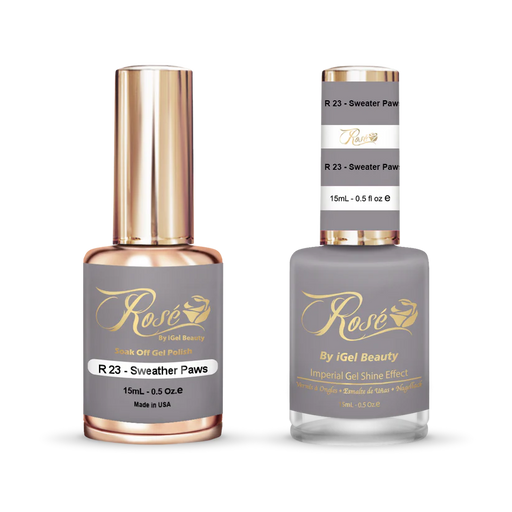 iGel 0.5oz, ROSE Collection, Gel Polish + Nail Lacquer, #023, Sweater Paws