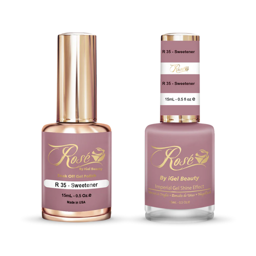 iGel 0.5oz, ROSE Collection, Gel Polish + Nail Lacquer, #035, Sweetener