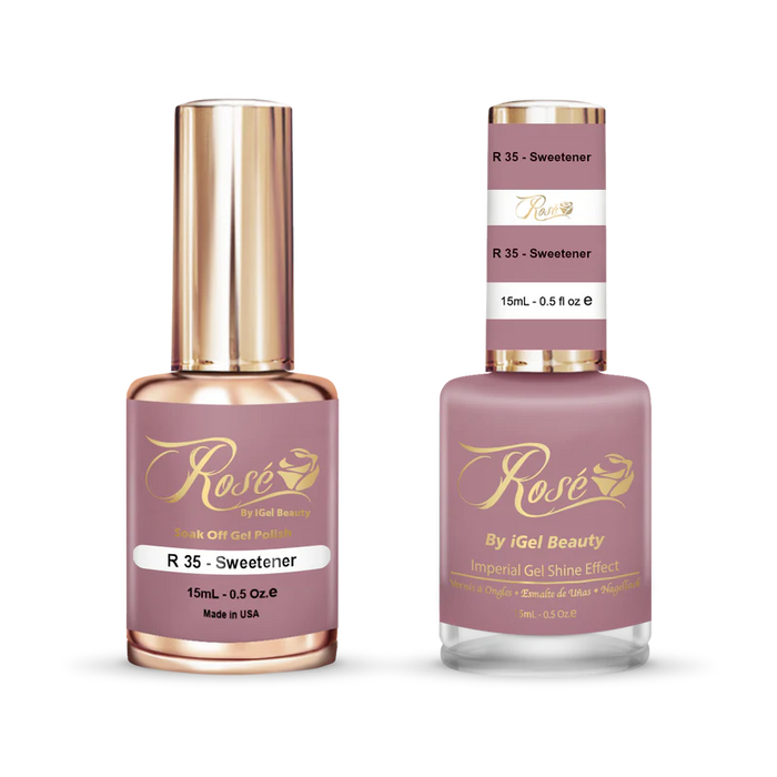 iGel 0.5oz, ROSE Collection, Gel Polish + Nail Lacquer, #035, Sweetener