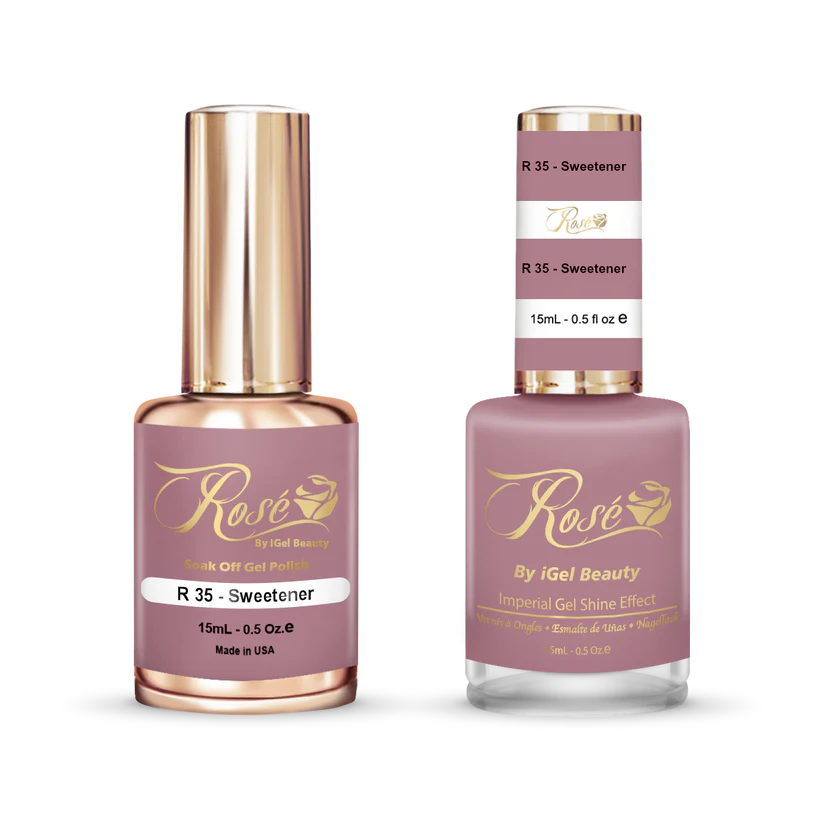 iGel 0.5oz, ROSE Collection, Gel Polish + Nail Lacquer, #035, Sweetener