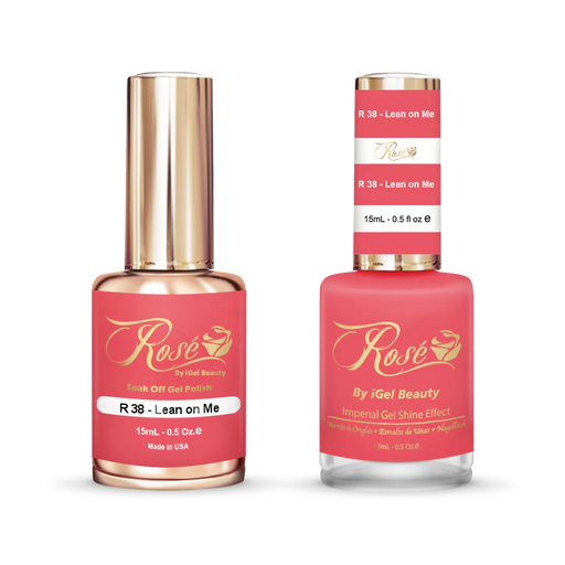 iGel 0.5oz, ROSE Collection, Gel Polish + Nail Lacquer, #038, Lean On Me