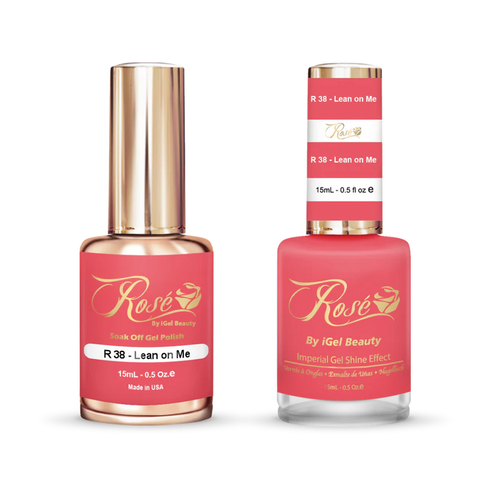iGel 0.5oz, ROSE Collection, Gel Polish + Nail Lacquer, #038, Lean On Me