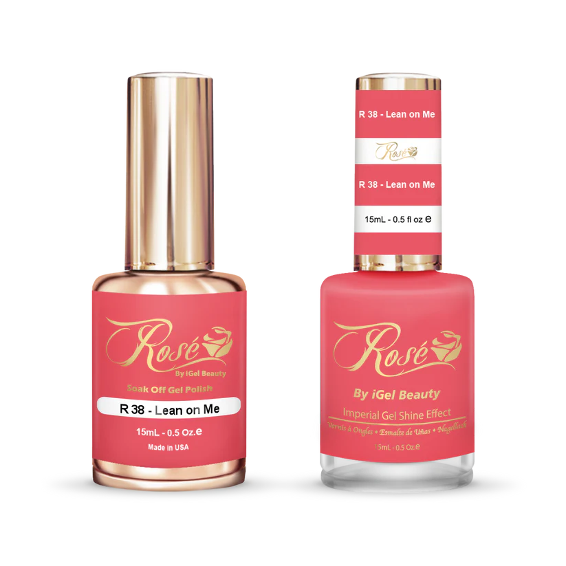 iGel 0.5oz, ROSE Collection, Gel Polish + Nail Lacquer, #038, Lean On Me