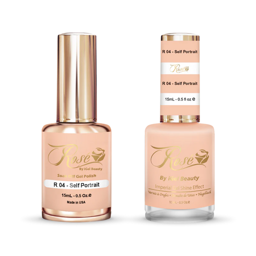 iGel 0.5oz, ROSE Collection, Gel Polish + Nail Lacquer, #004, Self Portrait