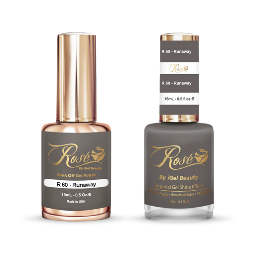 iGel 0.5oz, ROSE Collection, Gel Polish + Nail Lacquer, #060, Runaway