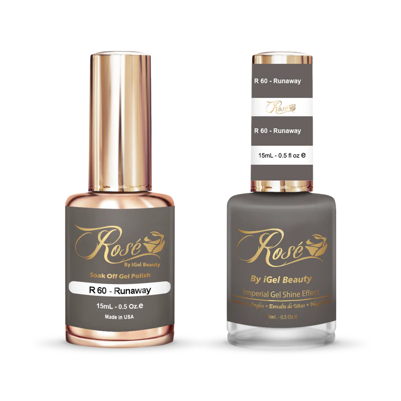 iGel 0.5oz, ROSE Collection, Gel Polish + Nail Lacquer, #060, Runaway