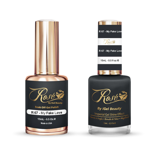 iGel 0.5oz, ROSE Collection, Gel Polish + Nail Lacquer, #067, My Fake Love