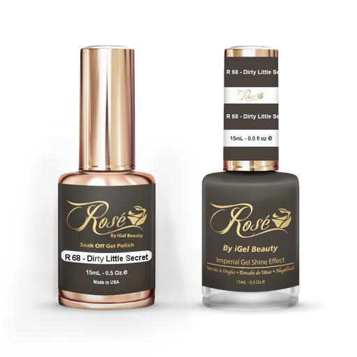 iGel 0.5oz, ROSE Collection, Gel Polish + Nail Lacquer, #068, Dirty Little Secret