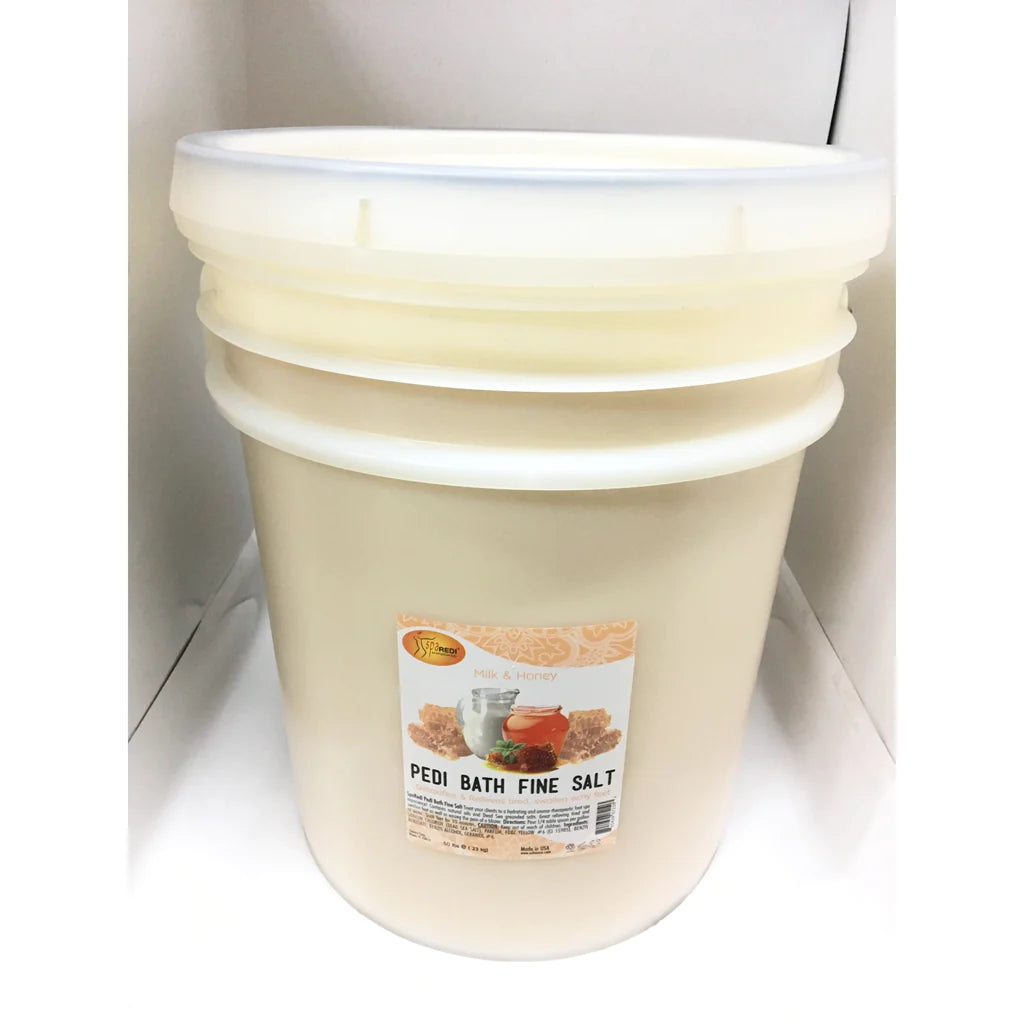 SpaRedi Pedi Bath Fine Salt, Milk & Honey, 5Gal, 07210 OK0325MD