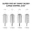 Cre8tion Super Pro Bit Large Barrel 3/32 - Shiny Silver, CM Pro (Pk: 25 pcs/box)