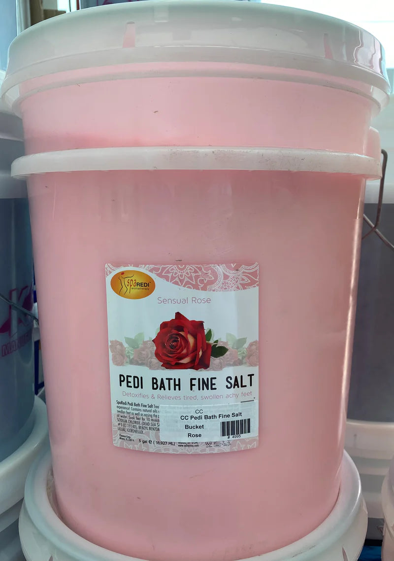 SpaRedi Pedi Bath Fine Salt, Sensual Rose, 5Gal, 07060 OK0325MD