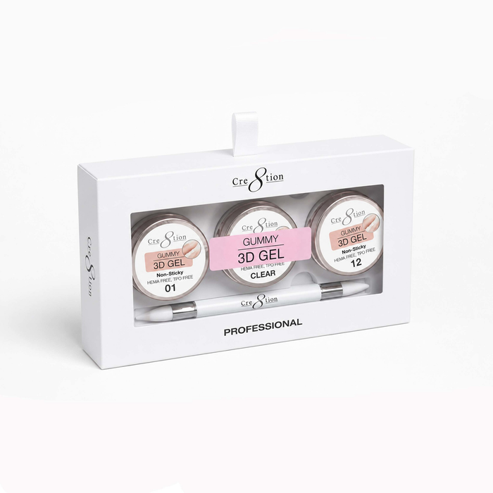 Cre8tion Gummy - 3D Gel, Set Box (HEMA & TPO Free)