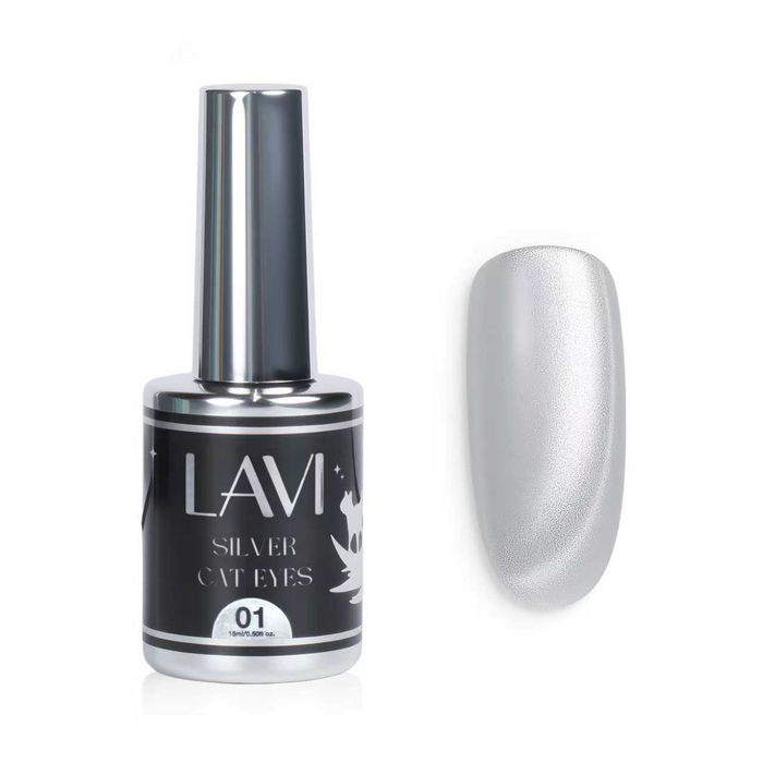 Lavi SILVER Cat Eye Gel, 0.5oz ( Pk: 6pcs/Box ; 216pcs/case)