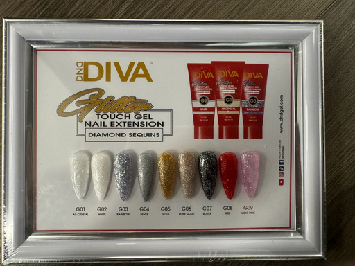 DND Diva 2oz GLITTER Touch Gel Collection 000