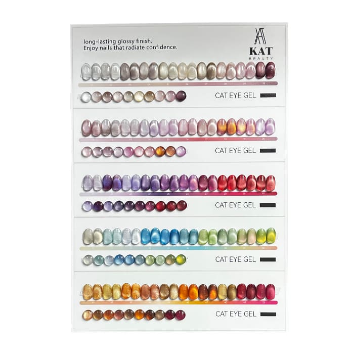 KAT Moonlight Cat Eye Gel, Set 50 Colors (01 - 50)