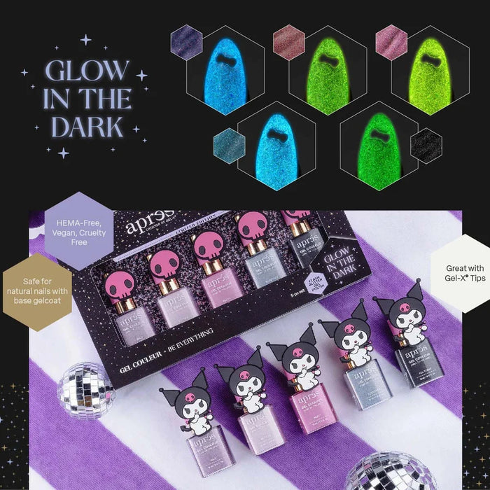 Apres Kuromi Caty Eye Gel Couleur 10ml, SET (Pk: 5 pcs/set)