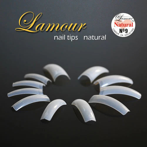 Lamour Natural Tips, SMALL BAG (Pk: 50 tips/bag, 50 bags/SMALLBAG) 000