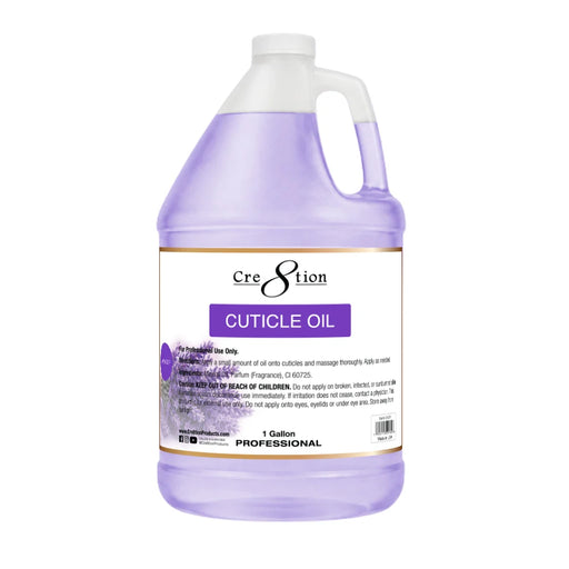 Cre8tion Cuticle Oil 1 Gallon - Lavender (Pk: 4 gl/case) - SKU 24074