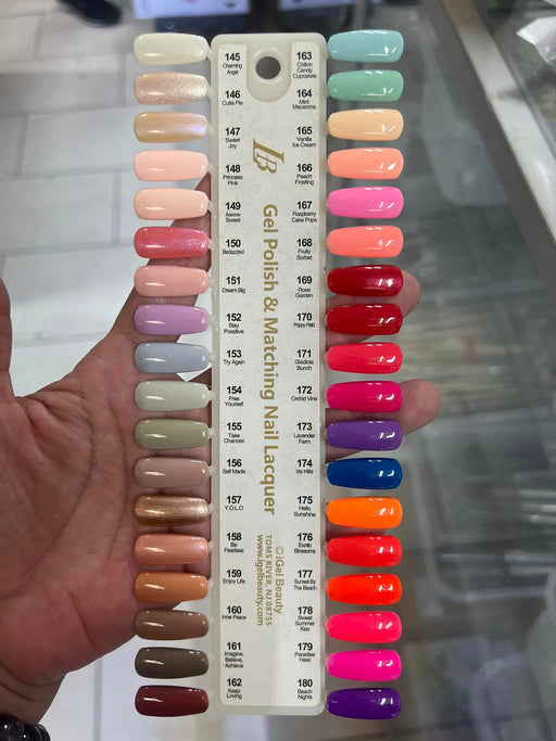 iGEL Nail Lacquer, LB Profesional Collection, Sample Tip #05, From 145 To 180