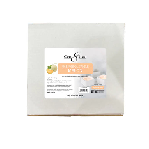 Cre8tion Massage Oil Candles 0.5oz, Melon BOX (Pk: 100 pcs/box)
