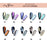 Cre8tion Nail Art Effect 1g - Cat Eye CHROME (10 Colors) Collection 000