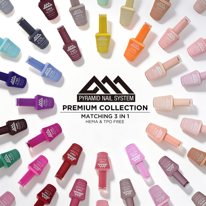Pyramid Gel Only 0.5oz - PREMIUM 192 Colors Collection (HEMA & TPO Free) 000