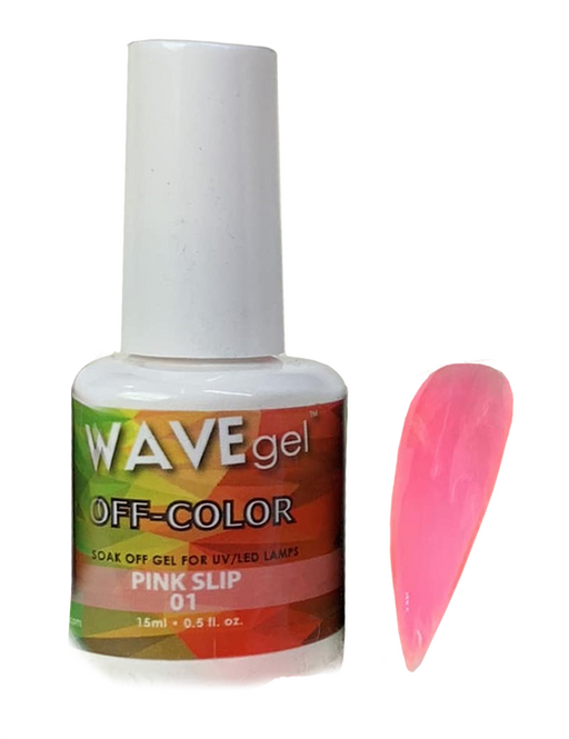 WAVEGEL Gel Polish 0.5oz, OFF COLOR Collection 000 - 01 - Pink Slip