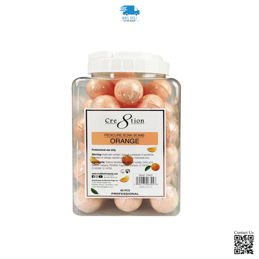 Cre8tion, Pedicure Soak Bomb, Orange 30g, 19445 (SK:60 pcs./jar, 4 jars/case)