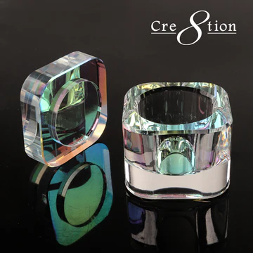 Cre8tion Round Crystal Liquid Jar, 17891