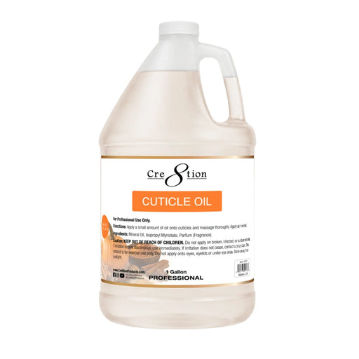 Cre8tion Cuticle Oil 1 Gallon - Pumpkin Spice Latte (Pk: 4 gl/case) - SKU 24072