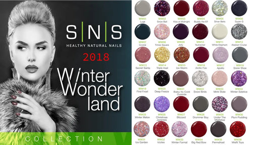 SNS Gelous Dipping Powder, Winter Wonderland Collection, Full Line Of 36 Color (from WW01 to WW36) KK1220