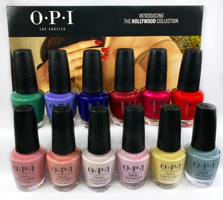 OPI Nail Lacquer, Hollywood - Spring Collection 2021, Full Line Of 12 Colors (From NL H001 To NL H012), 0.5oz