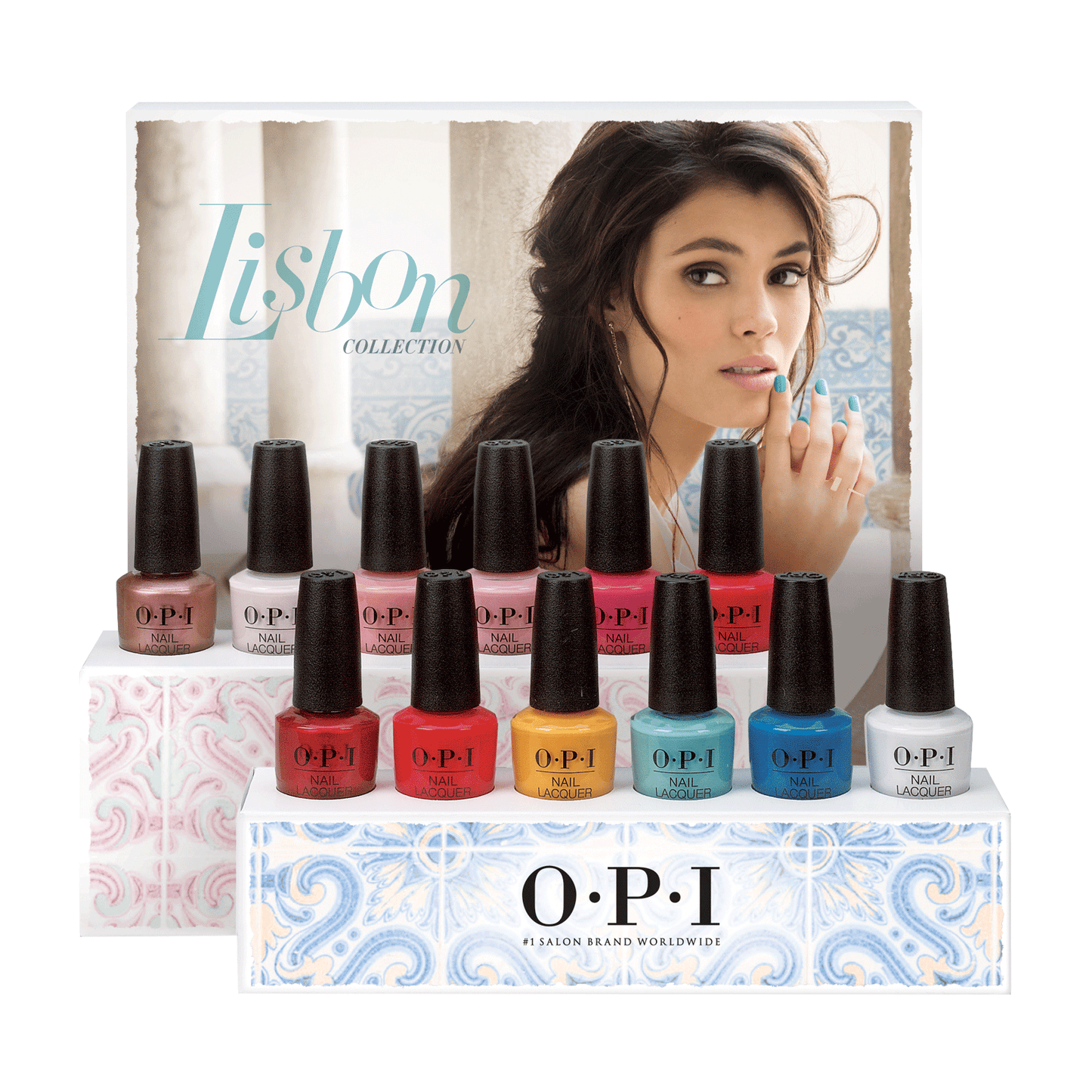 OPI GelColor And Nail Lacquer, Lisbon Collection, Full line of 12 colors (from L15 to L26), 0.5oz