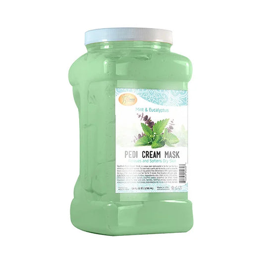 SpaRedi Pedi Clay Mask, Mint & Eucalyptus, 1Gal, 06230 OK0325MD