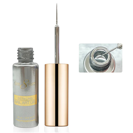 Cre8tion Detailing Nail Art Gel 0.33oz, Silver Mirror Chrome 73 (Pk: 432 pcs/case)