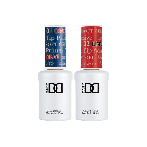 DND Combo - Soft Gel Tips Primer #01 and Adhesive #02, 0.5oz - SKU CB68878