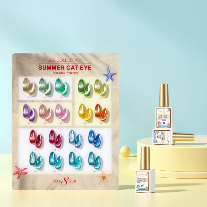Cre8tion Cat Eye Kit - SUMMER (18 colors) Collection (37-48 & 139-144)