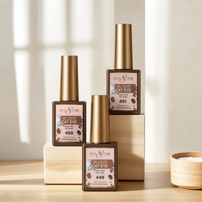 Cre8tion Cat Eye Kit - Tea & Coffee (24 colors), (Pk: 4 kit/case) Collection