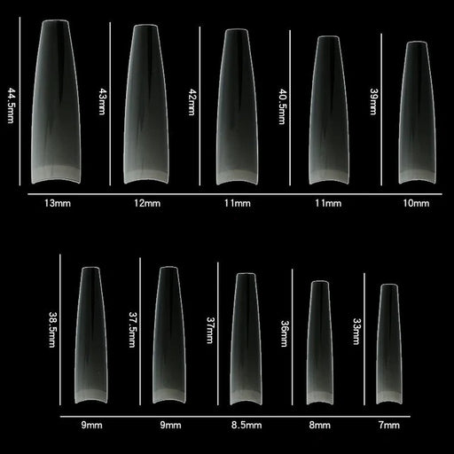 Cre8tion Special Shape - Clear, Long Ballerina #15 (Pk: 500 pcs/box, 100 boxes/case)