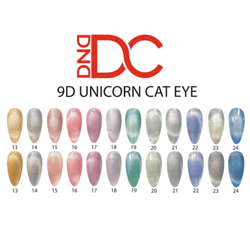 000 DC 0.6oz Unicorn 9D Cat Eye Collection, Color List Note
