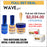 Wave Gel 4in1 Dipping Powder + Gel Polish + Nail Lacquer, ROYAL II Collection, Full Line 120 Colors (From 121 To 240) Free 2 Cre8tion White with Gold Rim Lamps
