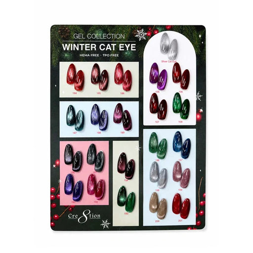 Cre8tion Counter Display Color Chart - Cat Eye Winter&Silver (23 colors) - SKU 37294