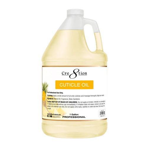 Cre8tion Cuticle Oil 1 Gallon - Yellow Pineapple (Pk: 4 gl/case) - SKU 24071