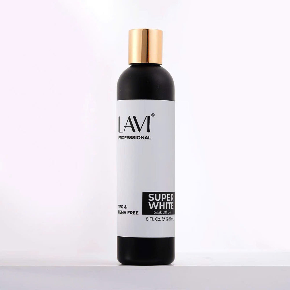 Lavi Super White Gel REFILL 8oz (HEMA & TPO Free), V2 (Pk: 24 pcs/case)