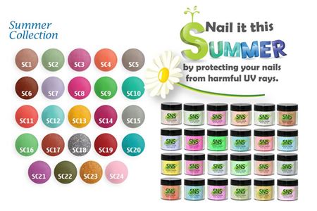 SNS Gelous Dipping Powder, Summer Collection, 1oz, Full Line Of 24 Colors (from SC01 to SC240
