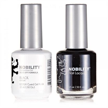 LeChat Nobility Gel & Polish Duo, NBCS002, Black, 0.5oz KK0906