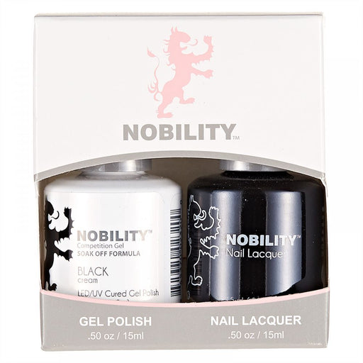 LeChat Nobility Gel & Polish Duo, NBCS002, Black, 0.5oz KK0906