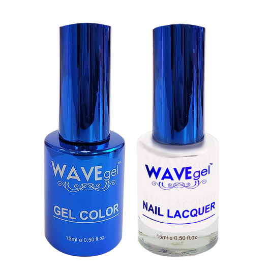 Wave Gel Nail Lacquer + Gel Polish, ROYAL Collection, 001, White On White!, 0.5oz