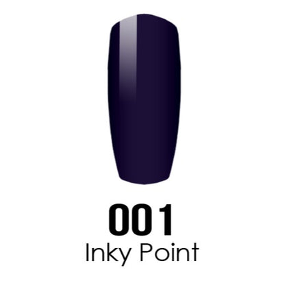 DC Nail Lacquer And Gel Polish, DC 001, Inky Point, 0.6oz MY0926